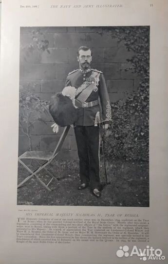 10 Антикварных гравюр Николай 2 Цесаревич Алексей