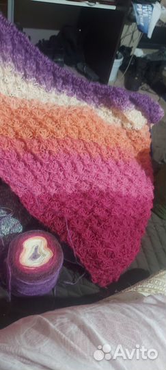 Платок вязанный