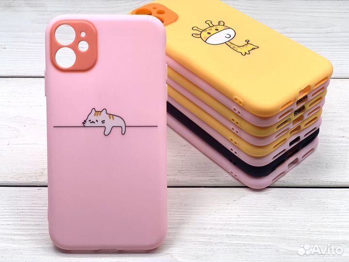 Чехол на iPhone / Redmi силиконовый с принтом