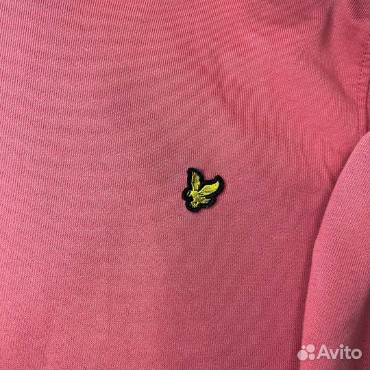 Необычное розовое худи lyle & scott оригинал