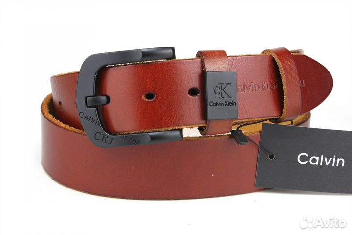 Мужской кожаный ремень 40 мм