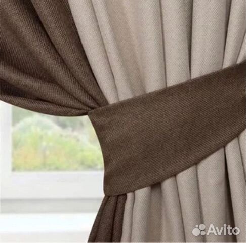 Шторы блэкаут рогожка