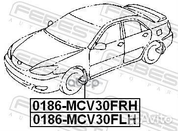 Брызговик перед лев 0186MCV30FLH Febest