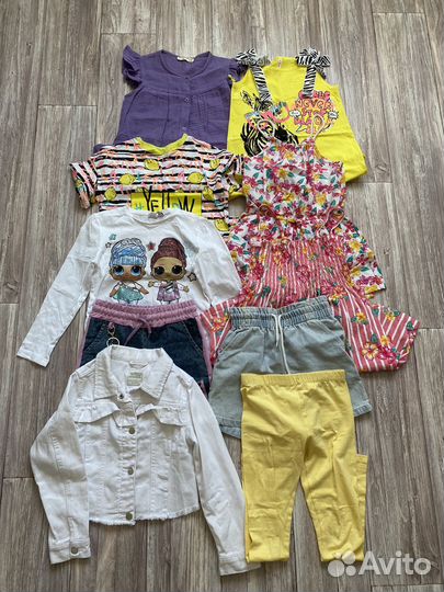 Фирменная одежда пакетом для девочки 116-134