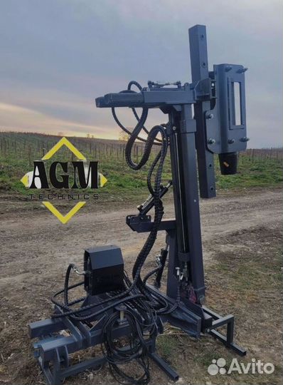 Вибропогружатель столбостав на трактор