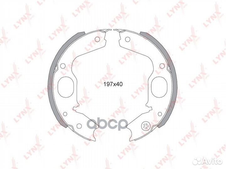 BS-5505 Колодки тормозные lynxauto BS-5505 lynx