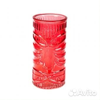 Стакан для коктейлей «Тики» красный, 400 мл, 15*7