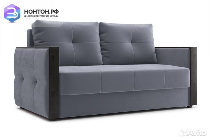 Диван еврокнижка Инсайд темно-серый