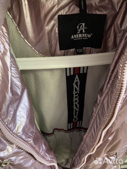 Пуховик зимний для девочки 128/134