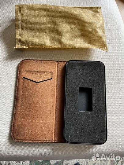 Кожаный чехол - книжка для айфон XR