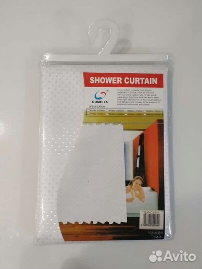 Штора для ванной новая