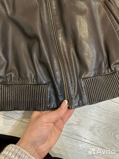 Кожаная куртка мужская 54 56