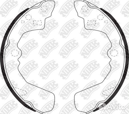 Колодки тормозные барабанные