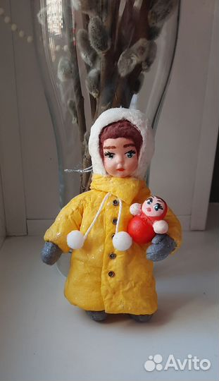 Ватные елочные игрушки