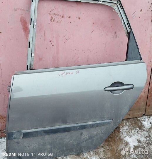 Дверь задняя левая Renault Scenic 2 JM1F 2004