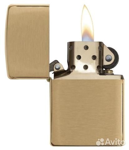 Зажигалка Brushed Brass zippo 204B