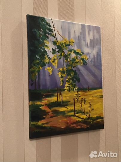 Картина учителю осень осенний пейзаж