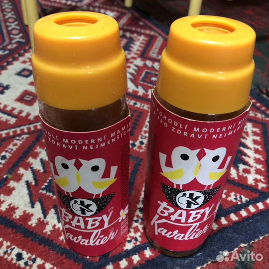 Винтажные детские бутылочки Baby Kavalier чсср