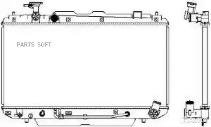 Радиатор охлаждения Тойота Рав 4 00-05