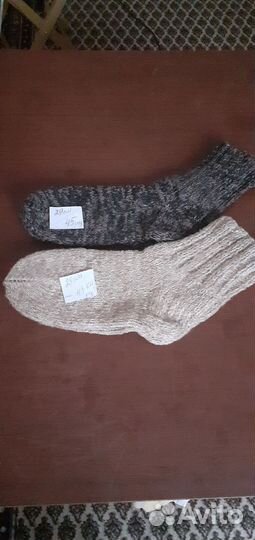 Носки ручной вязки шерстяные