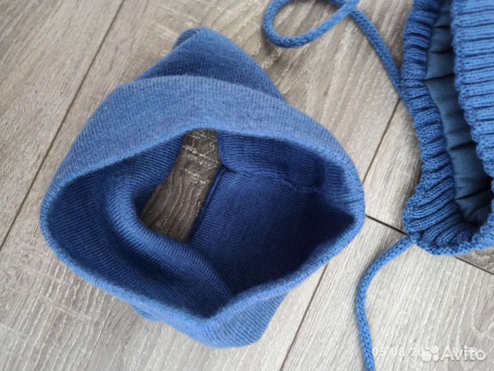 Зимние шапка и снуд Журавлик