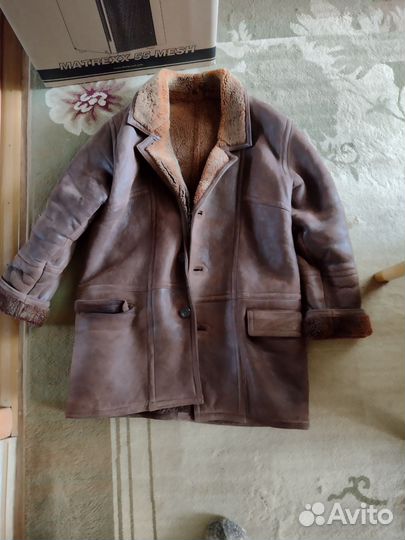 Мужская дублёнка из натуральной кожи