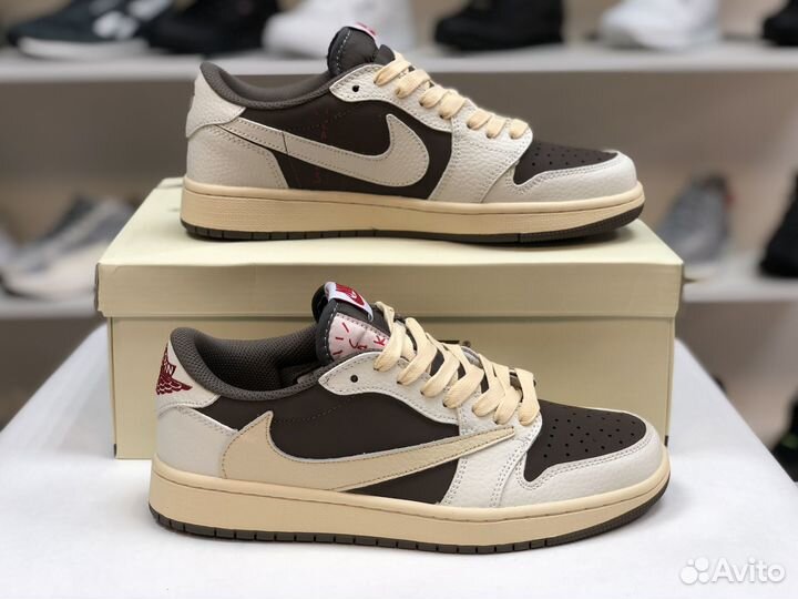 Кроссовки Nike Air Jordan 1 low x Travis Scott