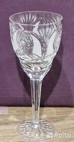 Хрустальные бокалы СССР набор 6 шт
