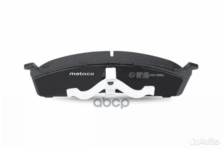 Колодки тормозные передние к-кт '3000-092 metaco