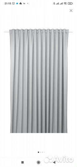 Штора блэкаут бенгта икеа серая