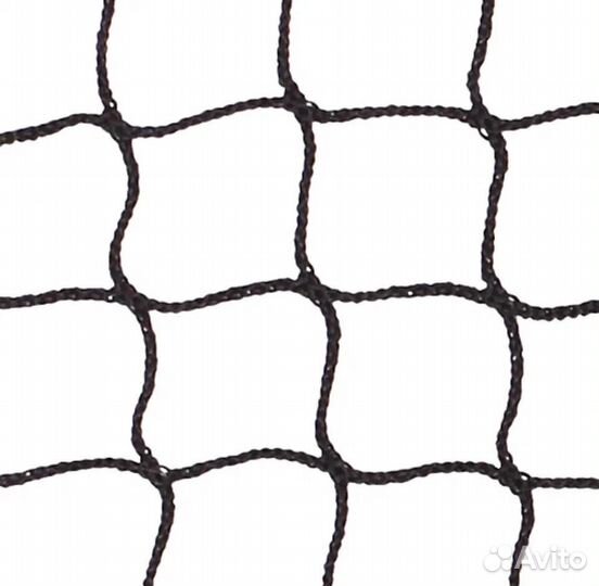 Сетка для бадминтона с тросом черная нить 1,5 мм