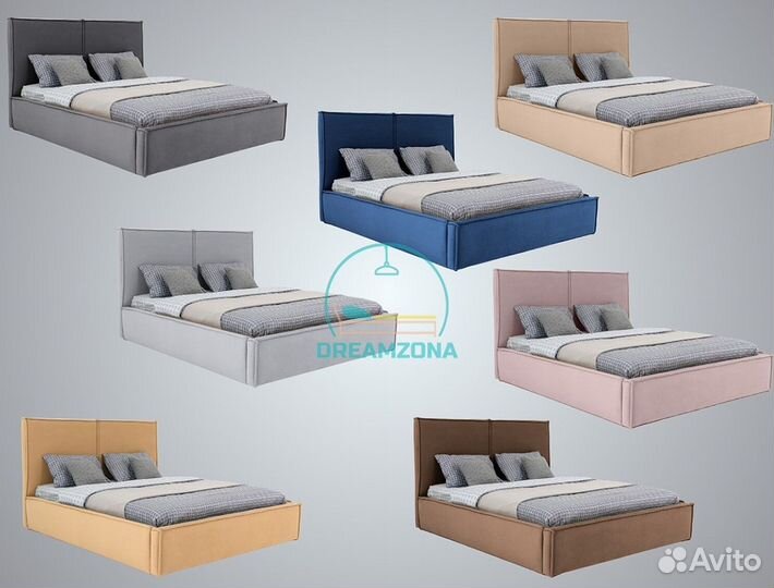 Кровать Лофт с мягким изголовьем