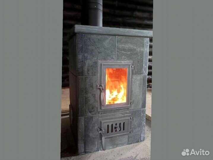 Печь камин отопительная