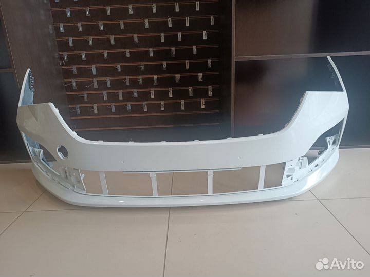 Бампер передний skoda rapid 2 (2020-нв белый LC9A