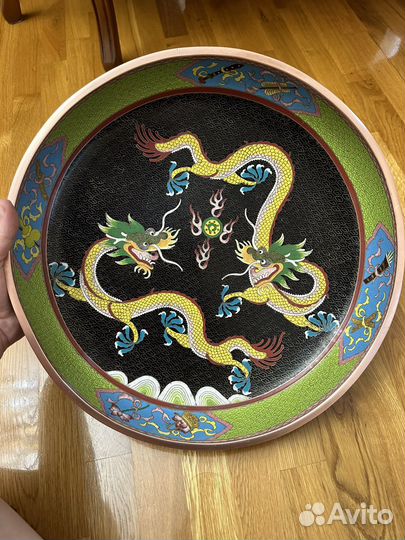 Большая чаша клуазоне Китай 19 век