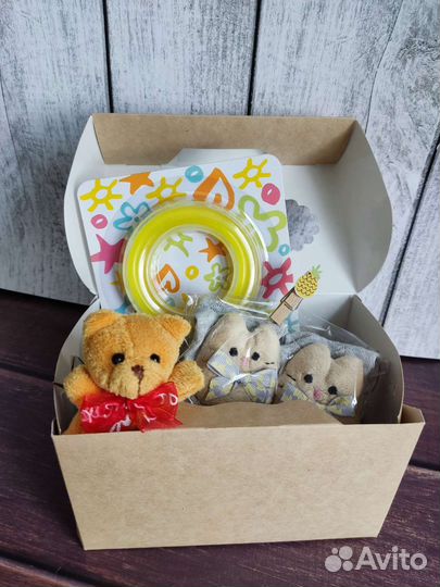 Носки-погремушка подарочный набор Новый