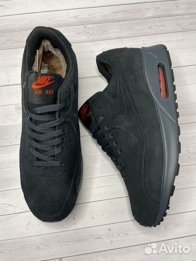 Кроссовки nike air max 90 VT замшевые зимние