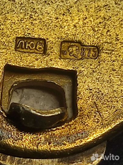 Пудреница ракушка серебро 875, СССР