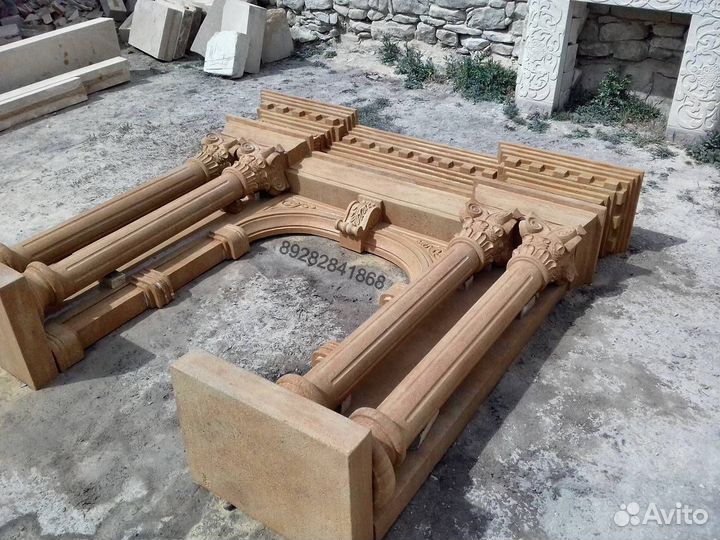 Камин из камня