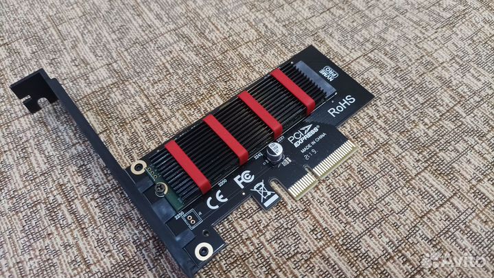 Адаптер M.2 nvme в PCIe 3.0 x4 для SSD