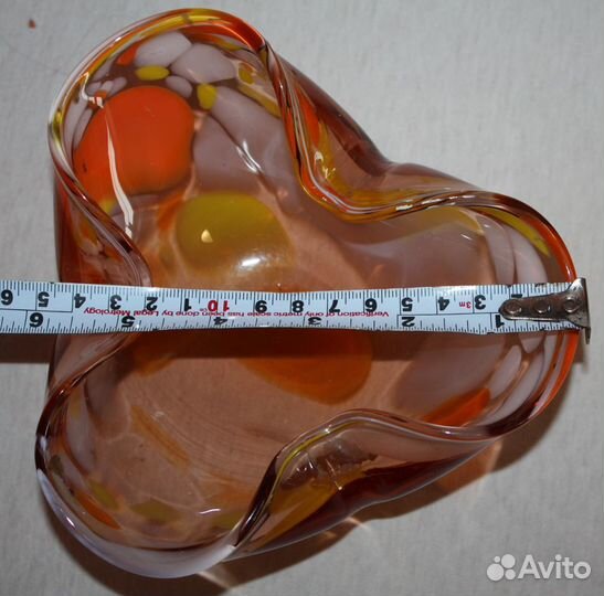 Вазочка гутное стекло СССР