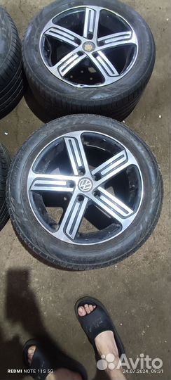 Колеса в сборе r16 летние skoda wv