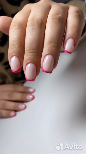 Наращивание ногтей, гель лак