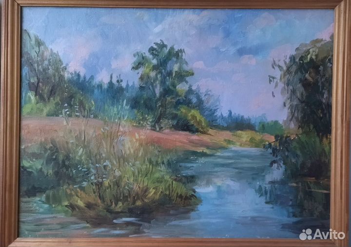 Картина маслом на холсте (пейзаж)