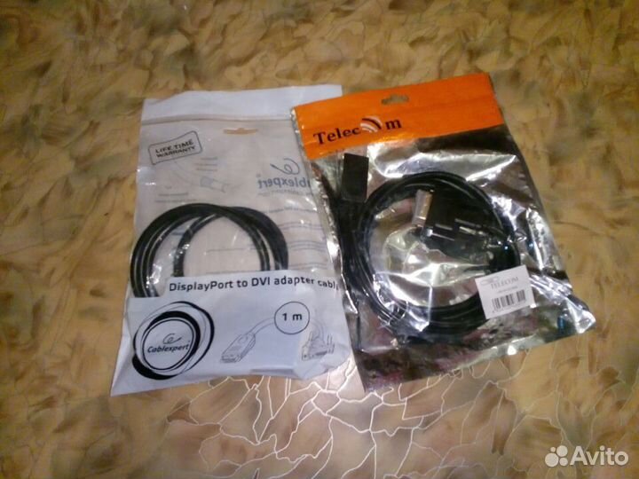 Кабели hdmi, DP, DVI, DP-DVI, VGA, питание