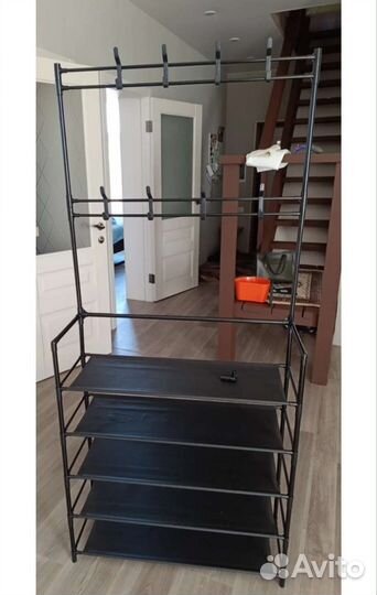 Вешалка с полками для обуви