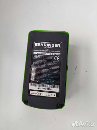 Гитарная педаль Behringer TO800 Vintage overdrive