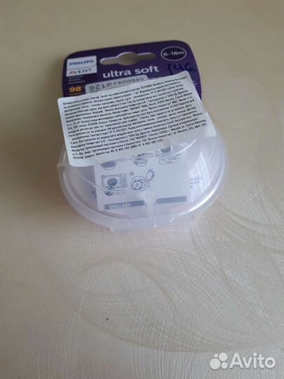 Соска пустышка avent 6-18