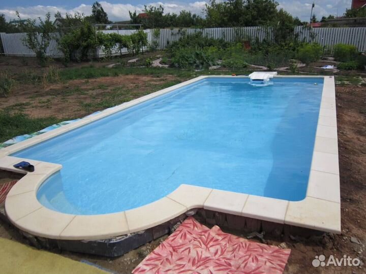 Копинговый камень на бассейн. Ессентуки