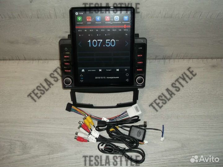 Магнитола SsangYong Action Tesla Android